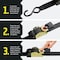 Dc Cargo 1in X 6 Retractable Ratchet Straps, 4PK 16RRSSH-4 - alternate 4